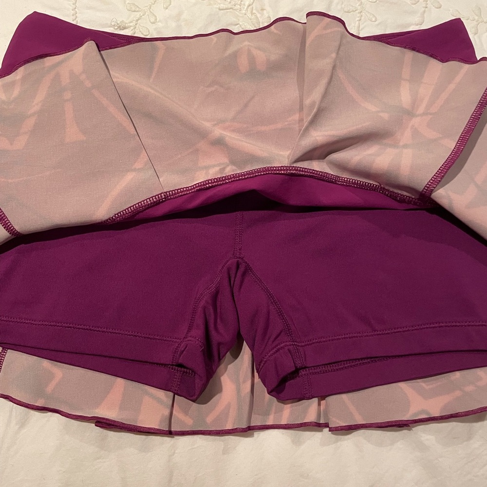 Nike purple print small tennis skirt, EUC, 11.75” length - Picture 4 of 6